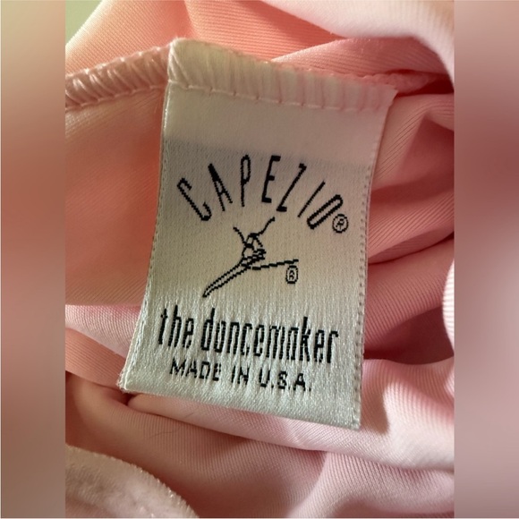 Capezio Tank Ballet Leotard Vintage Y2K Made USA Pink Velvety Feel NWT Large - Picture 3 of 9